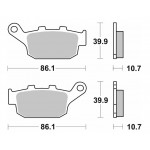 Тормозные колодки SBS Standard Brake Pads, Ceramic 614HF